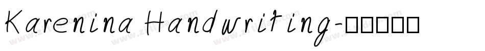 Karenina Handwriting字体转换